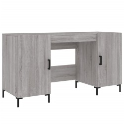 vidaXL Escritorio madera de ingeniería gris Sonoma 140x50x75 cm