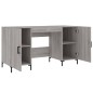 vidaXL Escritorio madera de ingeniería gris Sonoma 140x50x75 cm vidaXL Escritorio madera de ingeniería gris Sonoma 140x50x75 cm