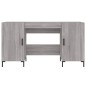 vidaXL Escritorio madera de ingeniería gris Sonoma 140x50x75 cm vidaXL Escritorio madera de ingeniería gris Sonoma 140x50x75 cm