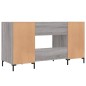 vidaXL Escritorio madera de ingeniería gris Sonoma 140x50x75 cm vidaXL Escritorio madera de ingeniería gris Sonoma 140x50x75 cm