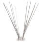 vidaXL Set de 6 hileras pinchos contra pájaros y palomas 4 filas 3 m