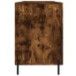 vidaXL Escritorio madera de ingeniería roble ahumado 140x50x75 cm