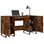 vidaXL Escritorio madera de ingeniería roble ahumado 140x50x75 cm vidaXL Escritorio madera de ingeniería roble ahumado 140x50x75 cm