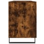 vidaXL Escritorio madera de ingeniería roble ahumado 140x50x75 cm vidaXL Escritorio madera de ingeniería roble ahumado 140x50x75 cm