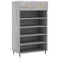 vidaXL Zapatero madera de ingeniería gris Sonoma 60x35x105 cm