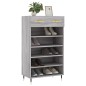 vidaXL Zapatero madera de ingeniería gris Sonoma 60x35x105 cm