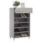 vidaXL Zapatero madera de ingeniería gris Sonoma 60x35x105 cm