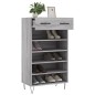vidaXL Zapatero madera de ingeniería gris Sonoma 60x35x105 cm