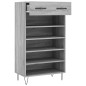 vidaXL Zapatero madera de ingeniería gris Sonoma 60x35x105 cm