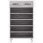 vidaXL Zapatero madera de ingeniería gris Sonoma 60x35x105 cm