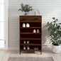 vidaXL Zapatero madera de ingeniería roble marrón 60x35x105 cm