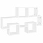 vidaXL Estante pared forma coche madera ingeniería blanco 82x15x51 cm vidaXL Estante pared forma coche madera ingeniería blanco 82x15x51 cm