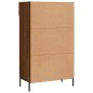 vidaXL Zapatero madera de ingeniería roble marrón 60x35x105 cm vidaXL Zapatero madera de ingeniería roble marrón 60x35x105 cm
