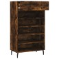 vidaXL Zapatero madera de ingeniería roble ahumado 60x35x105 cm