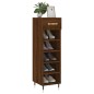 vidaXL Zapatero madera de ingeniería roble marrón 30x35x105 cm