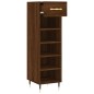 vidaXL Zapatero madera de ingeniería roble marrón 30x35x105 cm