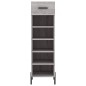 vidaXL Zapatero madera de ingeniería gris Sonoma 30x35x105 cm