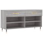vidaXL Banco zapatero madera de ingeniería gris Sonoma 102x35x55 cm vidaXL Banco zapatero madera de ingeniería gris Sonoma 102x35x55 cm
