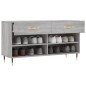 vidaXL Banco zapatero madera de ingeniería gris Sonoma 102x35x55 cm vidaXL Banco zapatero madera de ingeniería gris Sonoma 102x35x55 cm