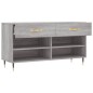 vidaXL Banco zapatero madera de ingeniería gris Sonoma 102x35x55 cm vidaXL Banco zapatero madera de ingeniería gris Sonoma 102x35x55 cm