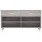 vidaXL Banco zapatero madera de ingeniería gris Sonoma 102x35x55 cm vidaXL Banco zapatero madera de ingeniería gris Sonoma 102x35x55 cm