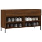 vidaXL Banco zapatero madera de ingeniería marrón roble 102x35x55 cm vidaXL Banco zapatero madera de ingeniería marrón roble 102x35x55 cm