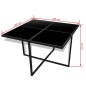vidaXL Set comedor de jardín 9 piezas y cojines ratán sintético negro vidaXL Set comedor de jardín 9 piezas y cojines ratán sintético negro