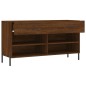 vidaXL Banco zapatero madera de ingeniería marrón roble 102x35x55 cm vidaXL Banco zapatero madera de ingeniería marrón roble 102x35x55 cm