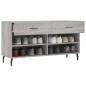 vidaXL Banco zapatero madera de ingeniería gris Sonoma 102x35x55 cm vidaXL Banco zapatero madera de ingeniería gris Sonoma 102x35x55 cm