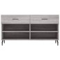 vidaXL Banco zapatero madera de ingeniería gris Sonoma 102x35x55 cm vidaXL Banco zapatero madera de ingeniería gris Sonoma 102x35x55 cm