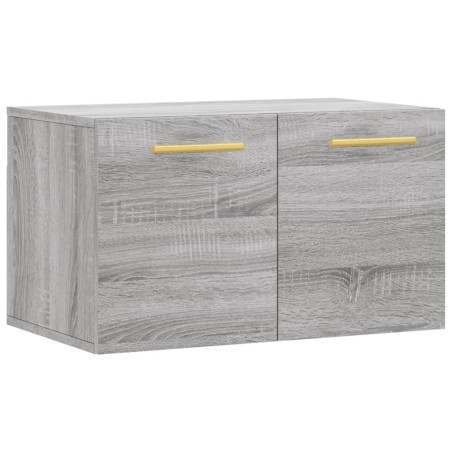 vidaXL Armario de pared madera de ingeniería gris Sonoma 60x36,5x35 cm