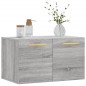 vidaXL Armario de pared madera de ingeniería gris Sonoma 60x36,5x35 cm vidaXL Armario de pared madera de ingeniería gris Sonoma 60x36,5x35 cm