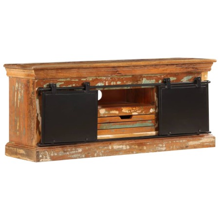 vidaXL Mueble para la TV madera maciza reciclada 110x30x45 cm