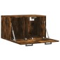 vidaXL Armario de pared madera ingeniería roble ahumado 60x36,5x35 cm vidaXL Armario de pared madera ingeniería roble ahumado 60x36,5x35 cm