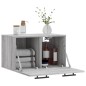 vidaXL Armario de pared madera de ingeniería gris Sonoma 60x36,5x35 cm