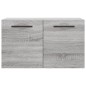 vidaXL Armario de pared madera de ingeniería gris Sonoma 60x36,5x35 cm
