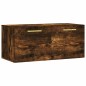 vidaXL Armario de pared madera ingeniería roble ahumado 80x36,5x35 cm vidaXL Armario de pared madera ingeniería roble ahumado 80x36,5x35 cm