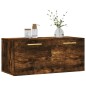 vidaXL Armario de pared madera ingeniería roble ahumado 80x36,5x35 cm vidaXL Armario de pared madera ingeniería roble ahumado 80x36,5x35 cm