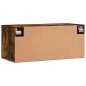 vidaXL Armario de pared madera ingeniería roble ahumado 80x36,5x35 cm vidaXL Armario de pared madera ingeniería roble ahumado 80x36,5x35 cm
