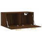 vidaXL Armario de pared madera ingeniería marrón roble 80x36,5x35 cm vidaXL Armario de pared madera ingeniería marrón roble 80x36,5x35 cm