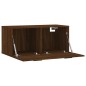 vidaXL Armario de pared madera ingeniería marrón roble 80x36,5x35 cm