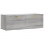 vidaXL Armario de pared madera ingeniería gris Sonoma 100x36,5x35 cm