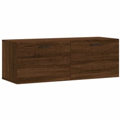 vidaXL Armario de pared madera ingeniería marrón roble 100x36,5x35 cm