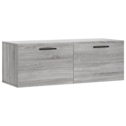 vidaXL Armario de pared madera ingeniería gris Sonoma 100x36,5x35 cm