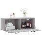 vidaXL Armario de pared madera ingeniería gris Sonoma 100x36,5x35 cm vidaXL Armario de pared madera ingeniería gris Sonoma 100x36,5x35 cm