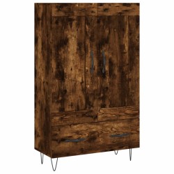 vidaXL Aparador alto madera de ingeniería roble ahumado 69,5x31x115 cm