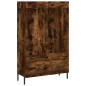 vidaXL Aparador alto madera de ingeniería roble ahumado 69,5x31x115 cm vidaXL Aparador alto madera de ingeniería roble ahumado 69,5x31x115 cm