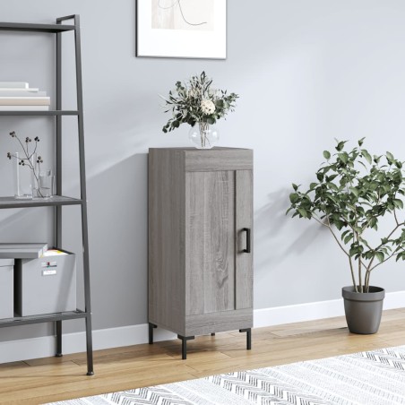 vidaXL Aparador madera de ingeniería gris Sonoma 34,5x34x90 cm