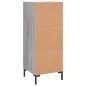 vidaXL Aparador madera de ingeniería gris Sonoma 34,5x34x90 cm vidaXL Aparador madera de ingeniería gris Sonoma 34,5x34x90 cm