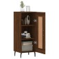 vidaXL Aparador madera de ingeniería marrón roble 34,5x34x90 cm